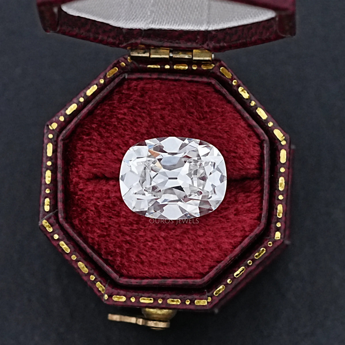 6.00 Carat Old Mine Cushion Cut Lab Grown Diamond Loose
