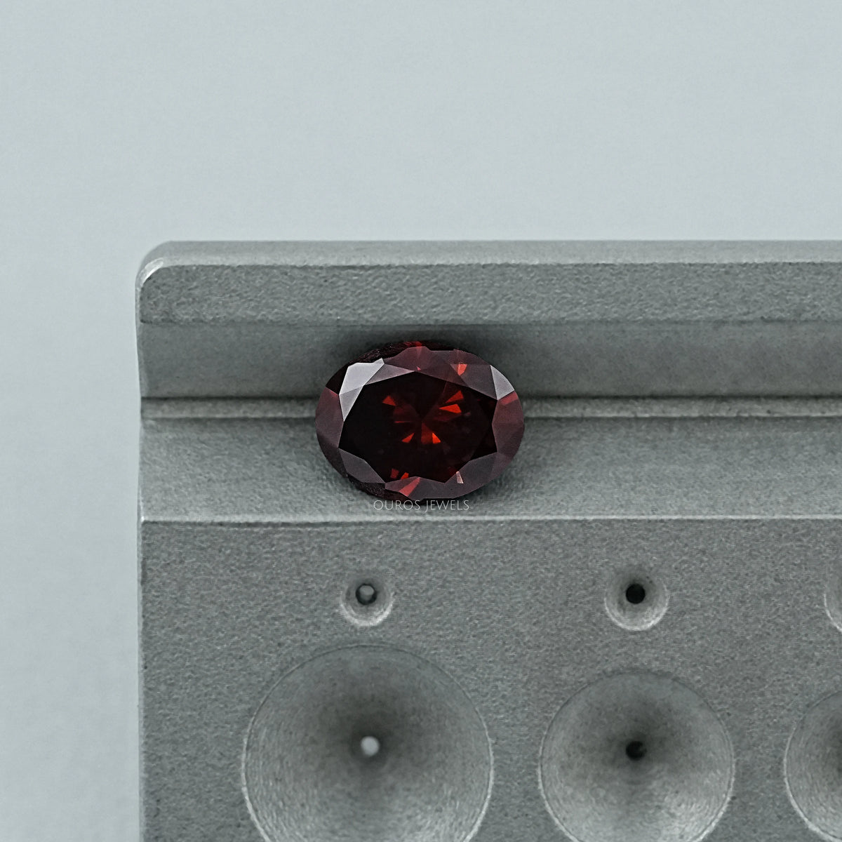 1.76 CT Oval Cut Lab Grown Dark Brown Diamond Loose