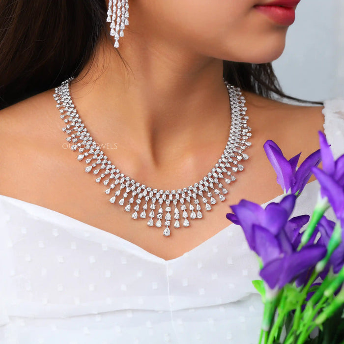 Elegant Diamond Choker Necklace for Women