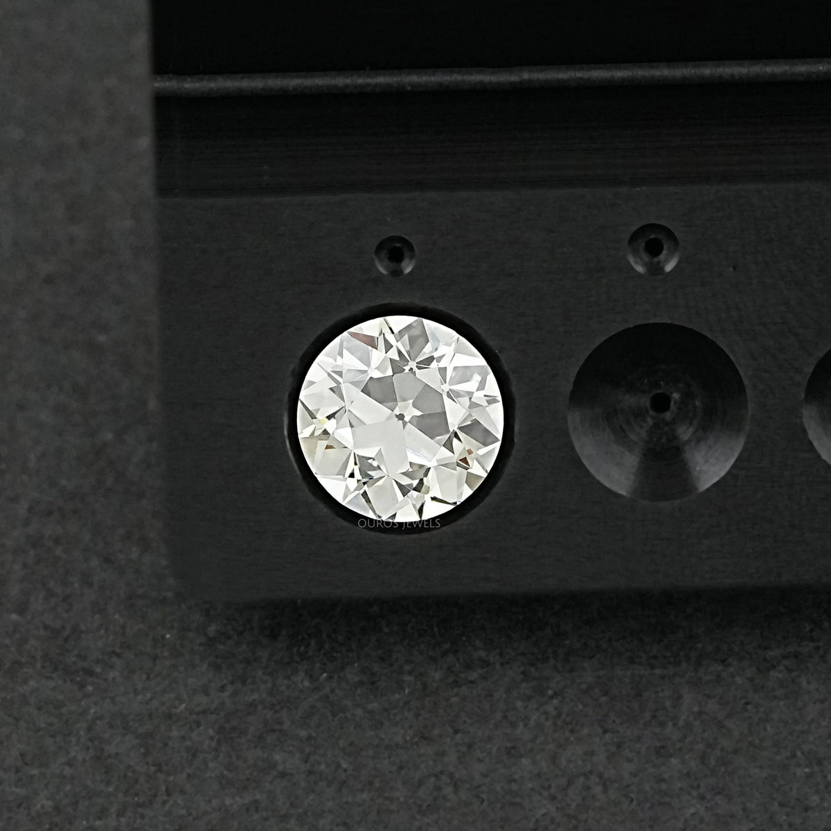Flower Pattern Old European Round Cut Diamond Loose