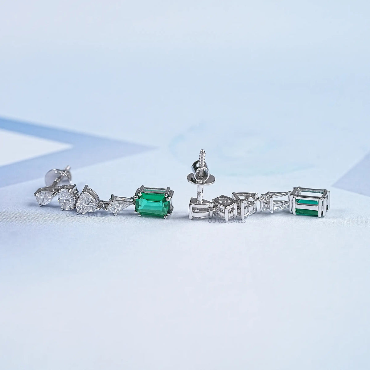 Gemstone Diamond Drop & Dangle Earrings Earring
