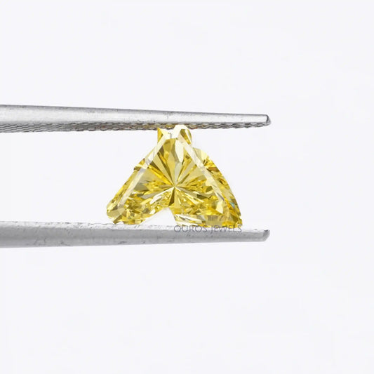 Yellow Horse Cut Lab Grown Diamond