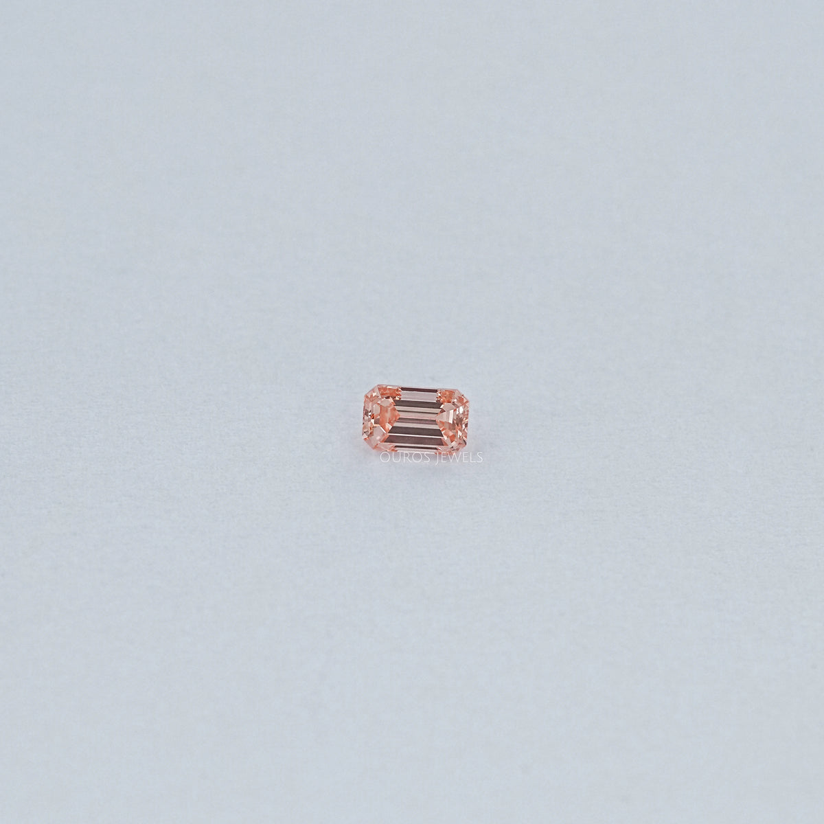Pink Emerald Cut Lab Loose Diamond Loose