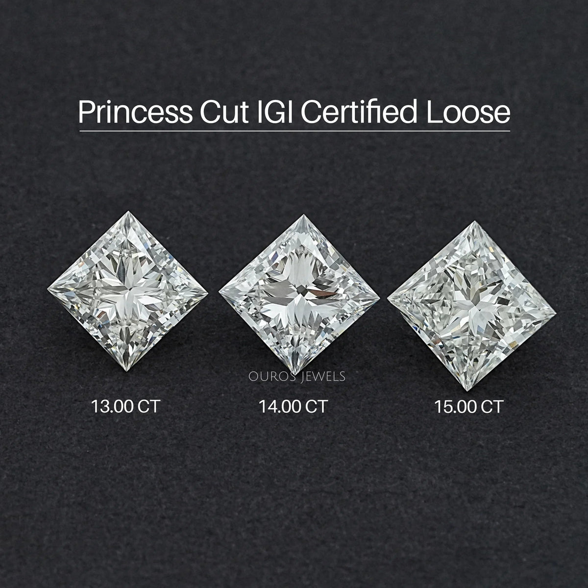 Cerified Princess Cut Lab Grown Diamond