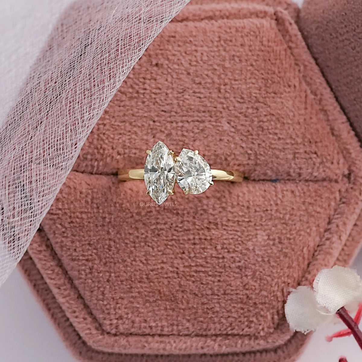Pear And Marquise Cut Toi Moi Engagement Ring Ring