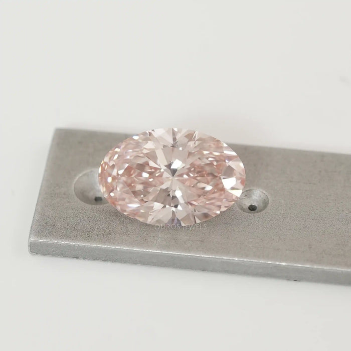 Fancy Intense Pink Oval  Cut Lab Diamond