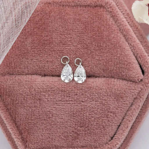 [Pear Cut Lab Diamond for Earrings]-[Ouros Jewels]