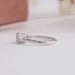 [Platinum Three Stone Engagement Ring]-[Ouros Jewels]