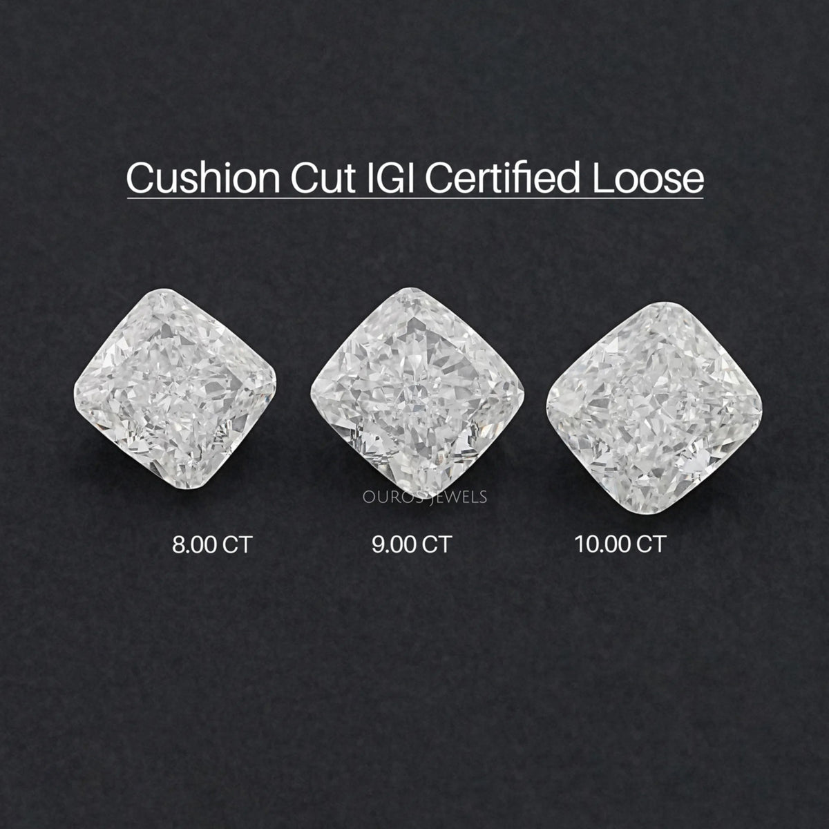 Certified Cushion Cut Lab Grown Diamond