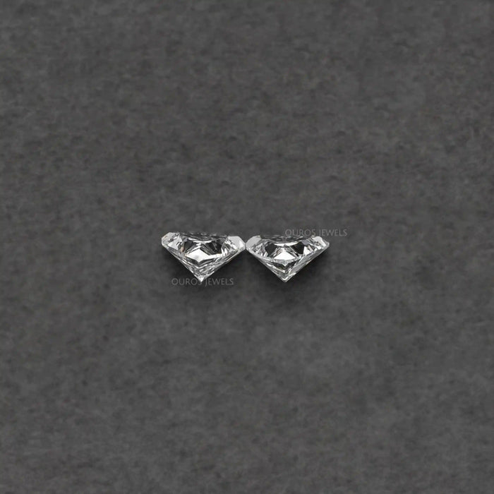 [Side View of Trillion Cut Looe Lab Diamond]-[Ouros Jewels]