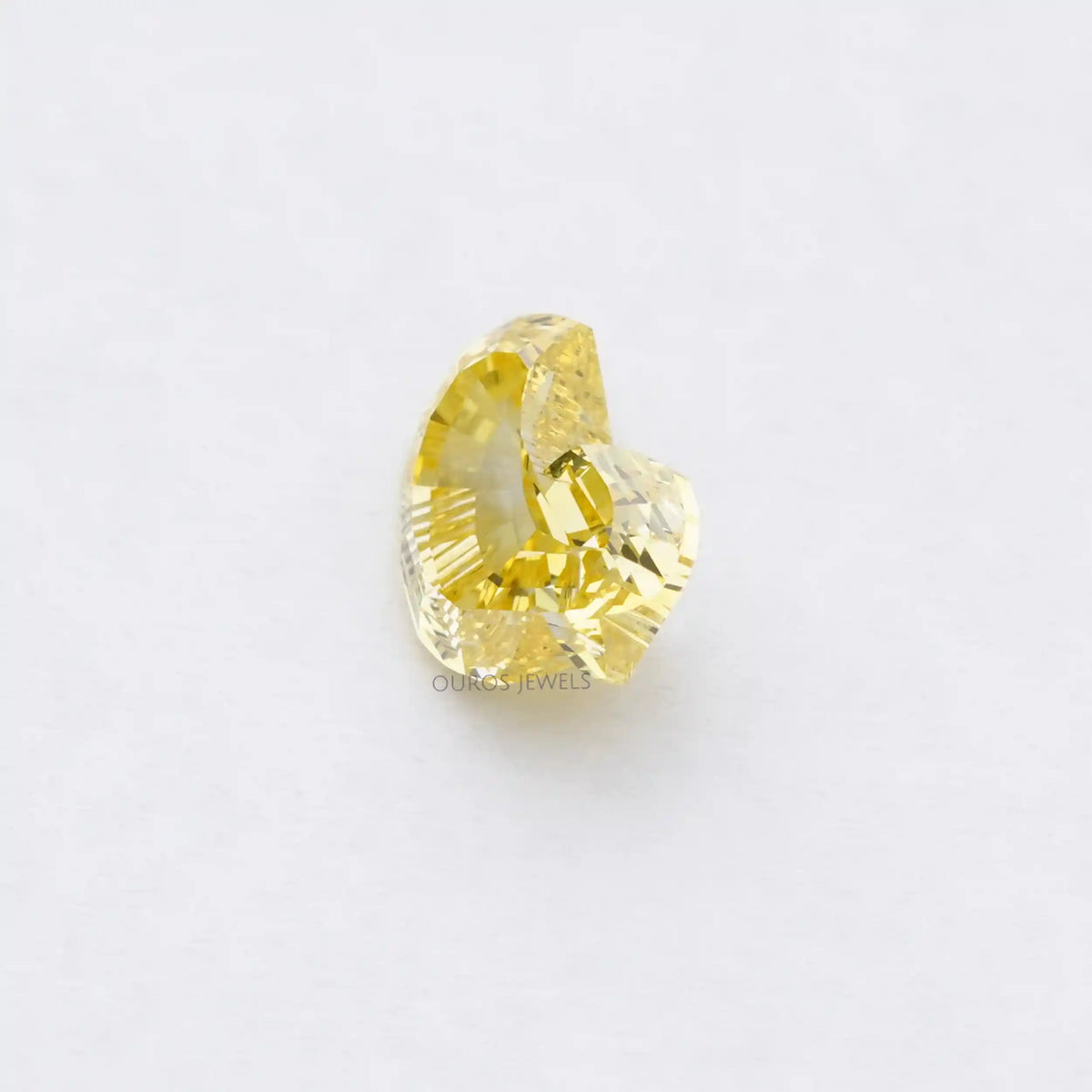 Yellow Duck Cut Lab Grown Diamond
