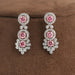 [Pink Round Cut Lab Diamond Earrings]-[Ouros Jewels]