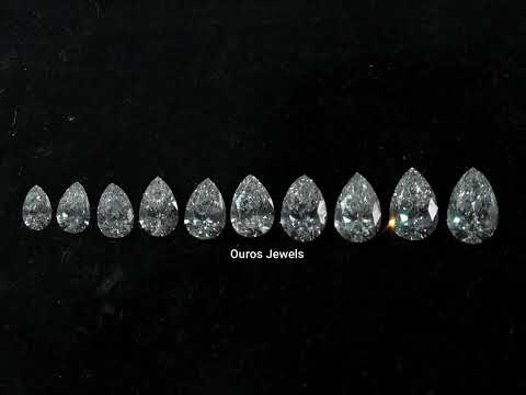 [Youtube video of Pear Cut Lab Grown Diamond Loose]-[Ouros Jewels]