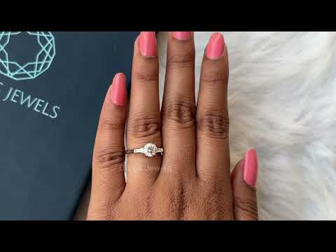 [Youtube Video of Round and Baguette Cut Three Stone Ring]-[Ouros Jewels]