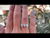 [Youtube Video of Three Diamond Bezel Engagement Ring]-[Ouros Jewels]