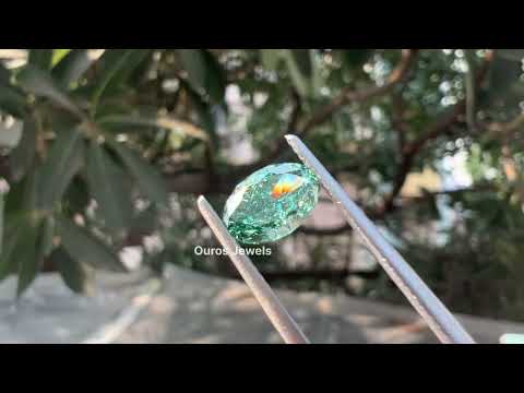 [Youtube Video of Oval Cut Green Lab Diamond]-[Ouros Jewels]