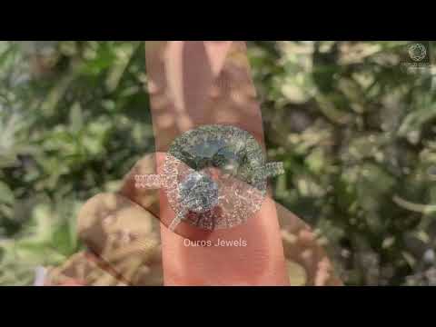 [YouTube Video Of OEC Round Diamond Halo Engagement Ring]-[Ouros Jewels]