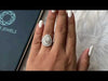 [Youtube Video of Pear Cut Lab Diamond Double Halo Ring]-[Ouros Jewels]
