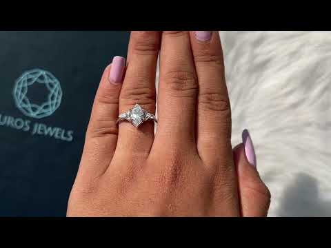 [Youtube Video of Three Marquise Diamond Ring]-[Ouros Jewels]