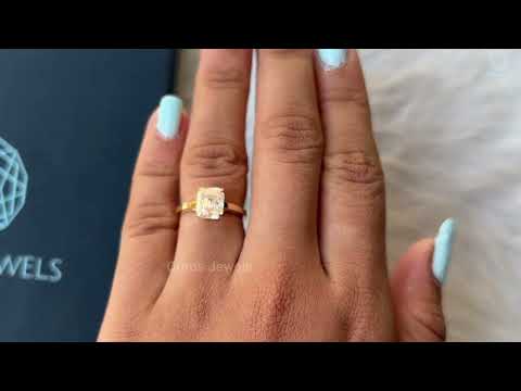 [Youtube Video of Emerald Cut Diamond Ring]-[Ouros Jewels]