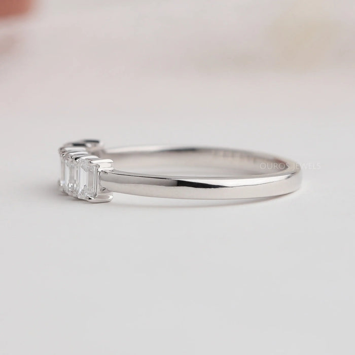 [Emerald Cut Five Stone Ring]-[Ouros Jewels]