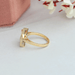 Bezel Set Engagement Ring In 18k Solid Yellow Gold