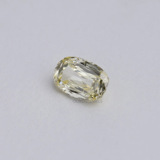 0.75 Carat Vivid Yellow Old Mine Cushion Cut Lab Diamond