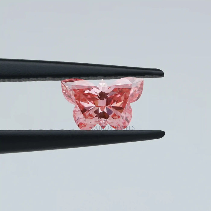 Lab Grown Pink Butterfly Cut Diamond 