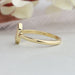 [Portrait Cut Yellow Gold Diamond Ring]-[Ouros Jewels]