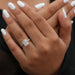 [3 Carat Radiant Cut Lab Diamond Engagement Ring]-[Ouros Jewels]