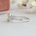 [Platinum Diamond Halo Engagement Ring]-[Ourso Jewels]