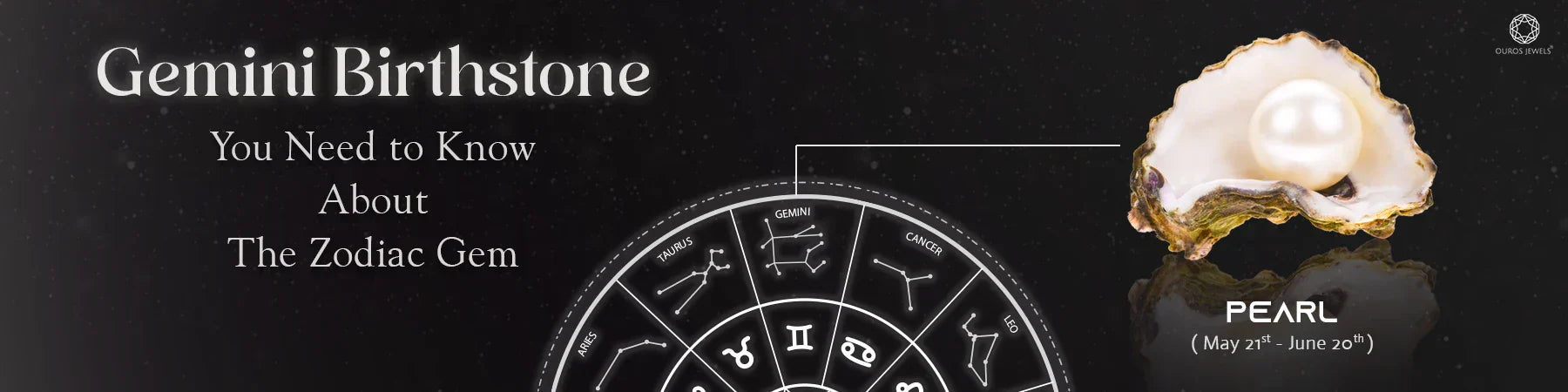 Image showing a pearl as a gemini birthstone