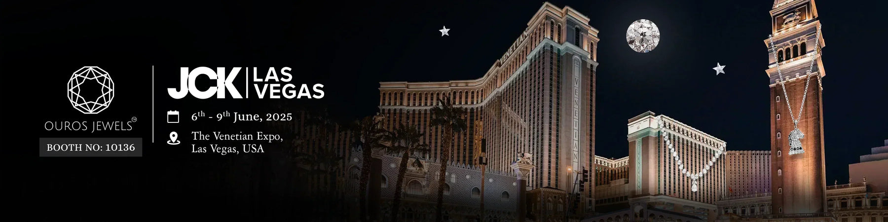 Image showing Ouros Jewels is going to attend JCK Las Vegas Jewelry Show from 6-9 June 2025