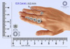 Elegant 0.9 carat diamond and 0.9-carat diamond ring showcasing brilliance