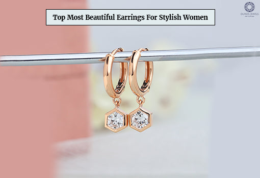 Earrings for women in diamonds and gold
