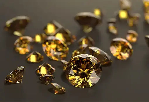 Brown chocolated diamonds with their natural intensity