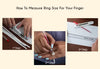 Measuring the ring size at home with the easy steps and tips.