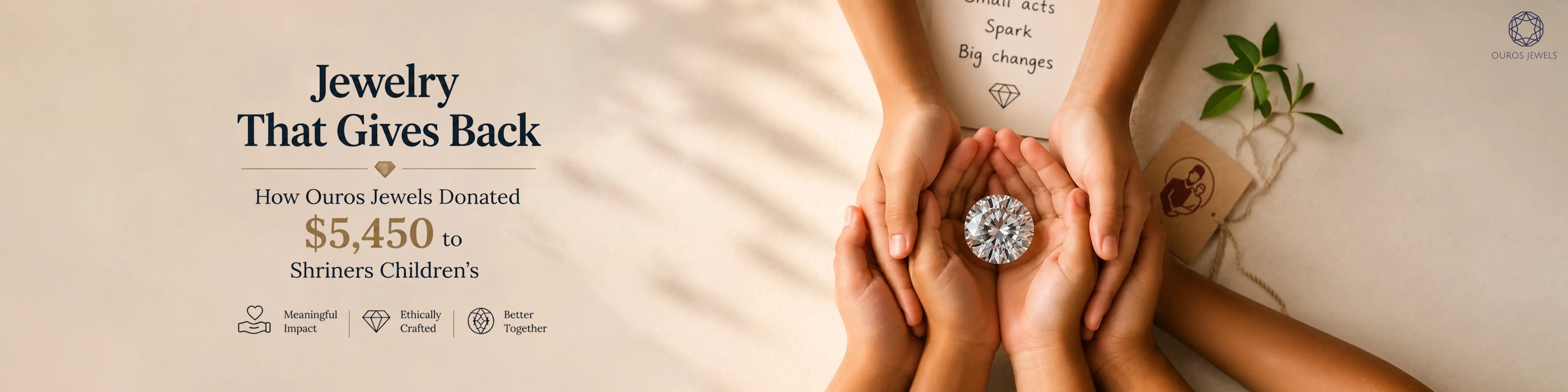 Ouros Jewels' charitable giving campaign for Shriners Children's