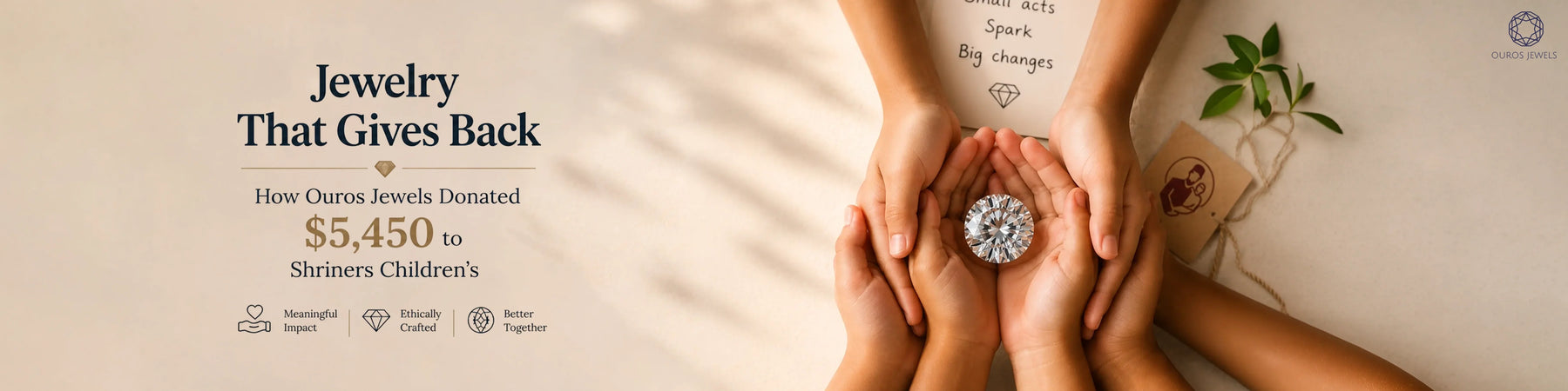 Ouros Jewels' charitable giving campaign for Shriners Children's
