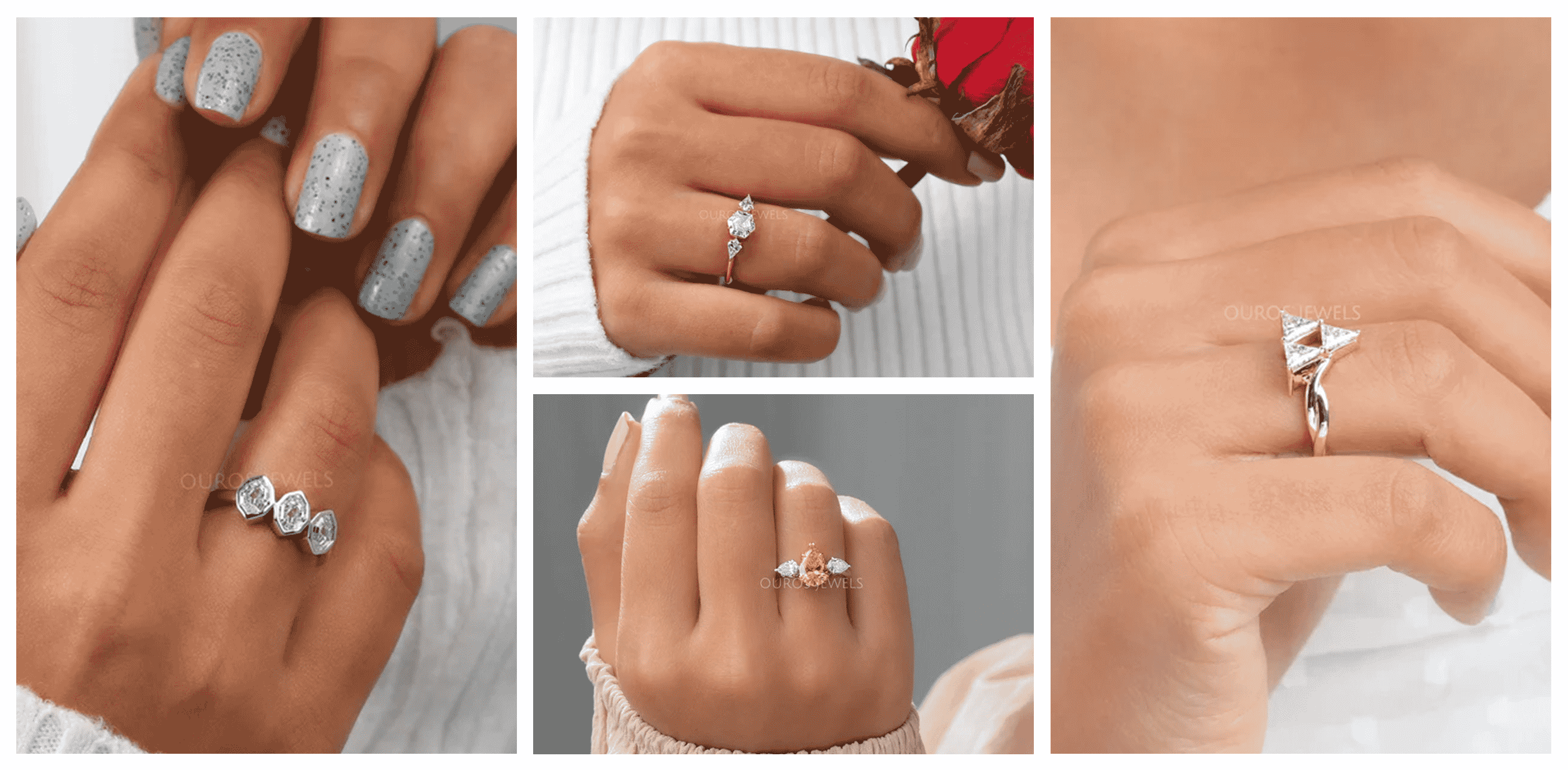 Three Stone Engagement Rings: 2024