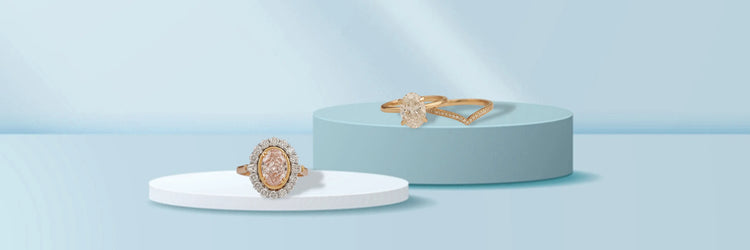 Image showing bigger,brighter and luxurious oval cut lab-grown diamond engagement rings