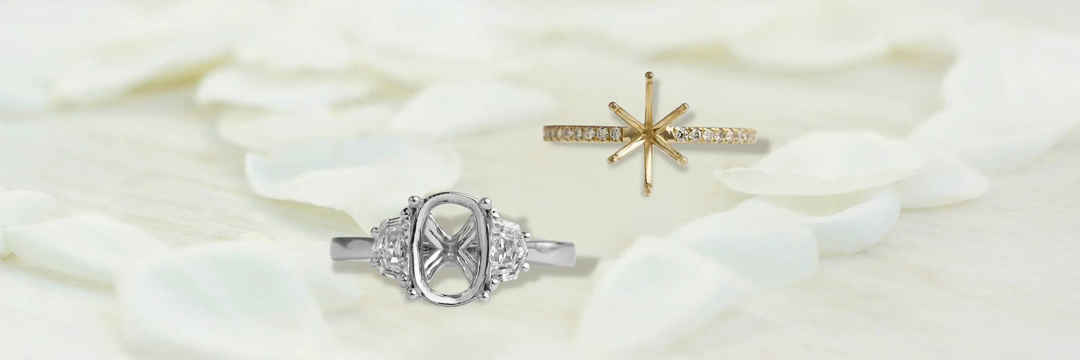 Semi-Mount Engagement Rings | Customizable & Elegant