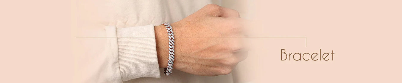 Silver Mens Sleek Bracelet