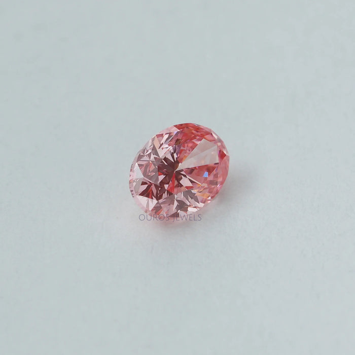 0.31 Carat Each Pink Oval Lab Diamond Ouros Jewels