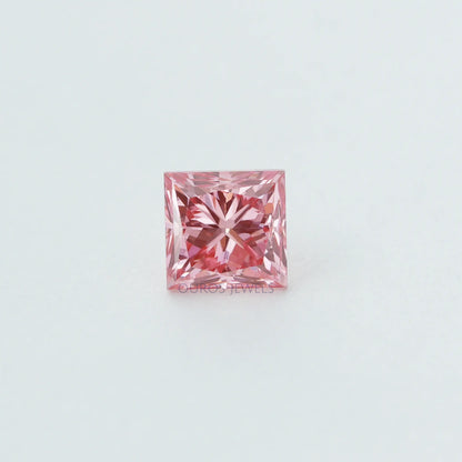 0.32 Carat Each Pink Princess Lab Grown Diamond