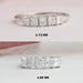 Five Stone Princess Cut Lab Diamond Ring Rings