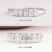 [Five and Seven Emerald Cut Diamond Ring]-[Ouros Jewels]