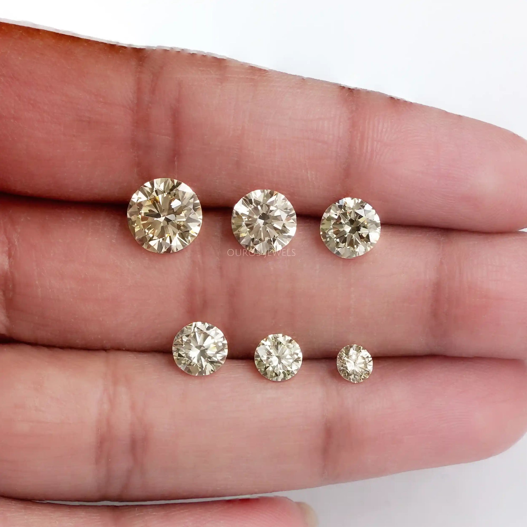 Brilliant Fancy Round Yellow Lab Diamonds Loose
