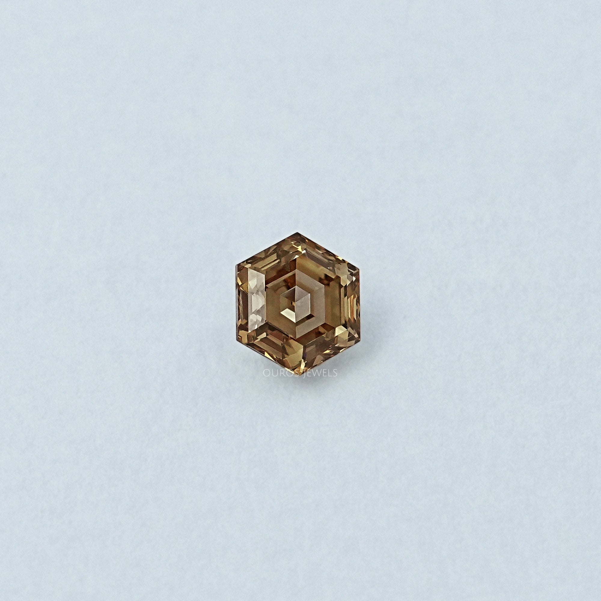 1.05 CT Champagne Hexagon Cut Loose Diamond Loose