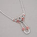Pear And Round Shape Cluster Diamond Bridal Necklace Necklaces
